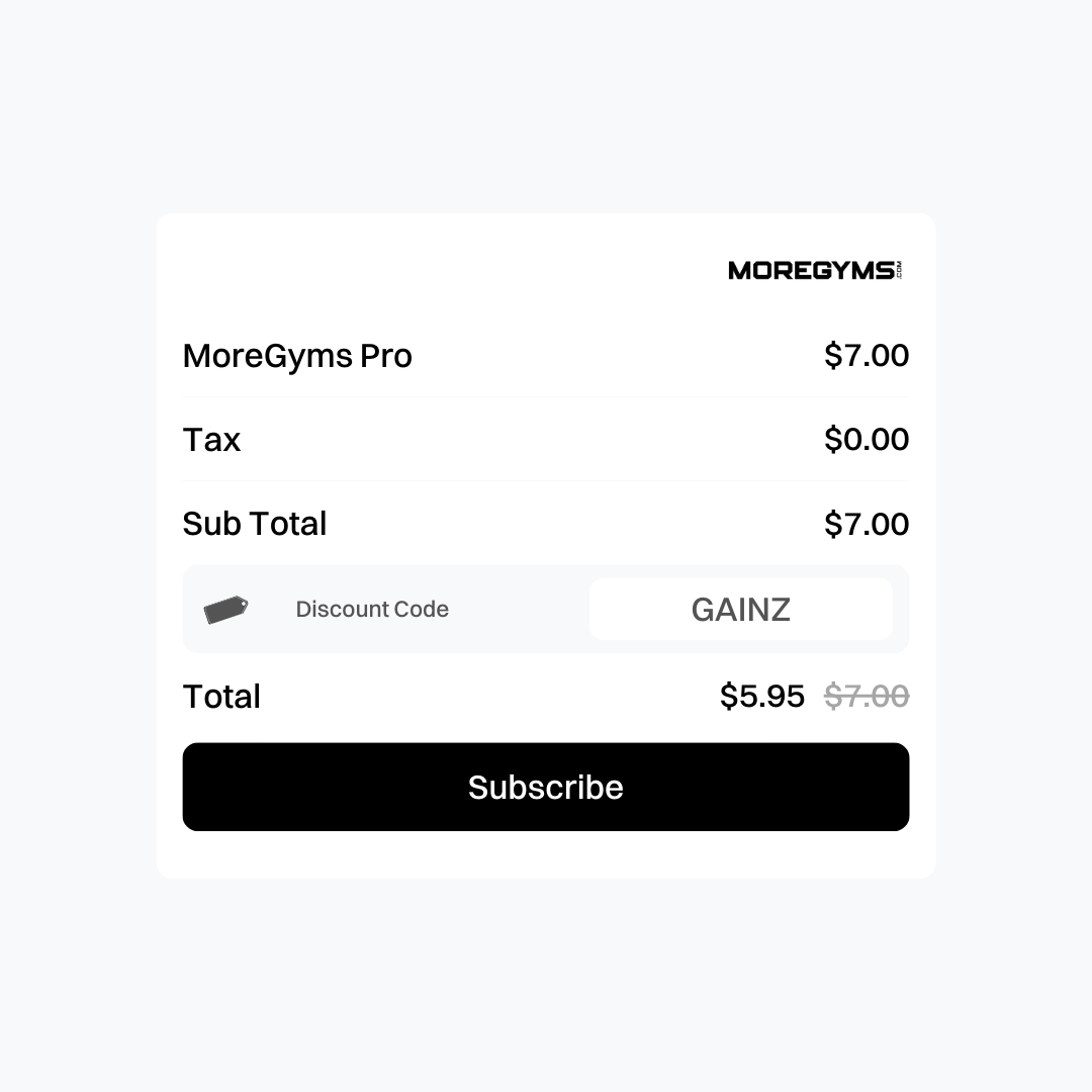 MoreGyms Pro Affiliate Discounts